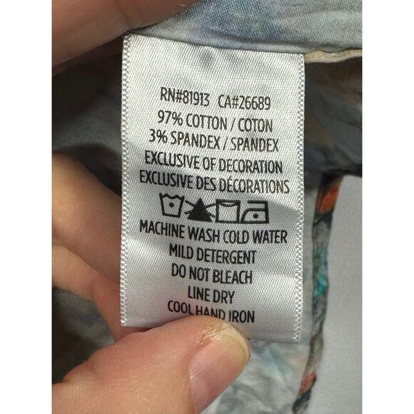 Robert Graham Men's Short Sleeve Abstract Multicolor Button Up Shirt - Size XL - Picture 5 of 5